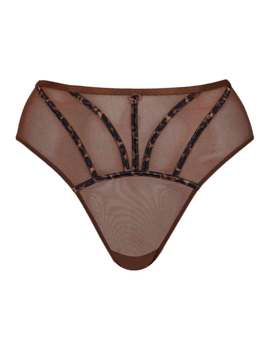 Scantilly By Curvy Kate Senses High Waist Brief - Leopard Brown 3 Scantilly By Curvy Kate Senses High Waist Brief - Leopard Brown - Image 3