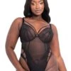Scantilly By Curvy Kate Senses Plunge Body - Black