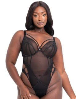 Scantilly By Curvy Kate Senses Plunge Body - Black