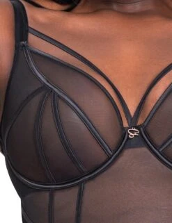 Scantilly By Curvy Kate Senses Plunge Body - Black -Belle Lingerie Store 58703 scantilly by curvy kate senses plunge body black 5