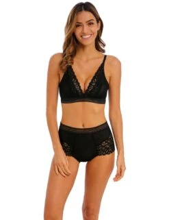 Wacoal Raffine Bralette - Black -Belle Lingerie Store 58756 wacoal raffine bralette black 5