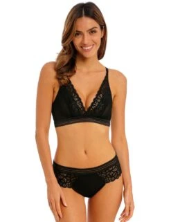 Wacoal Raffine Bralette - Black -Belle Lingerie Store 58756 wacoal raffine bralette black 6