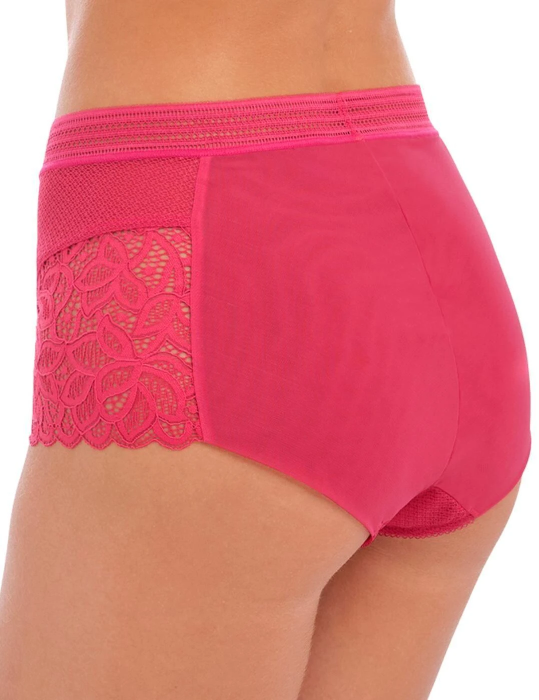 Wacoal Raffine High Waist Brief - Framboise 2 Wacoal Raffine High Waist Brief - Framboise - Image 2