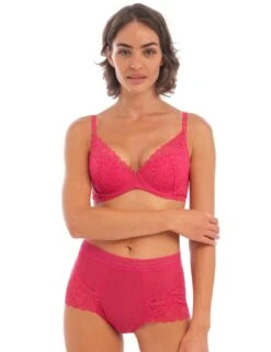 Wacoal Raffine High Waist Brief - Framboise 10 Wacoal Raffine High Waist Brief - Framboise -Belle Lingerie Store 58758 wacoal raffine high waist brief framboise 5