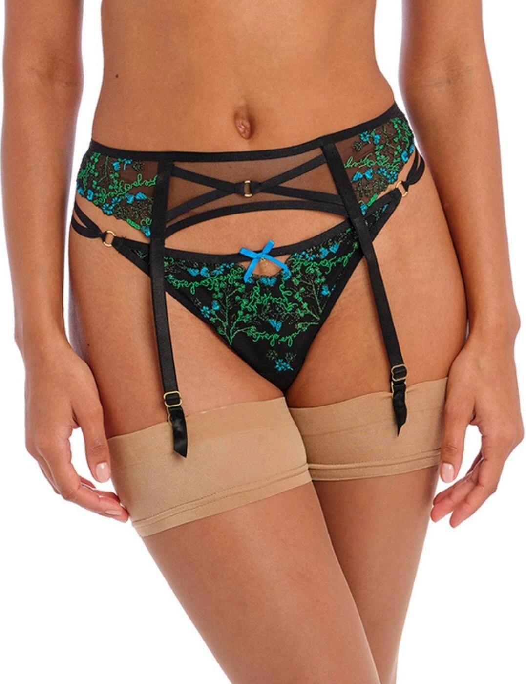 Freya Show Off Suspender Belt - Black 1 Freya Show Off Suspender Belt - Black