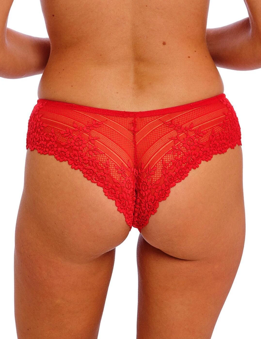 Wacoal Embrace Lace Tanga Brief - Equestrian Red 2 Wacoal Embrace Lace Tanga Brief - Equestrian Red - Image 2
