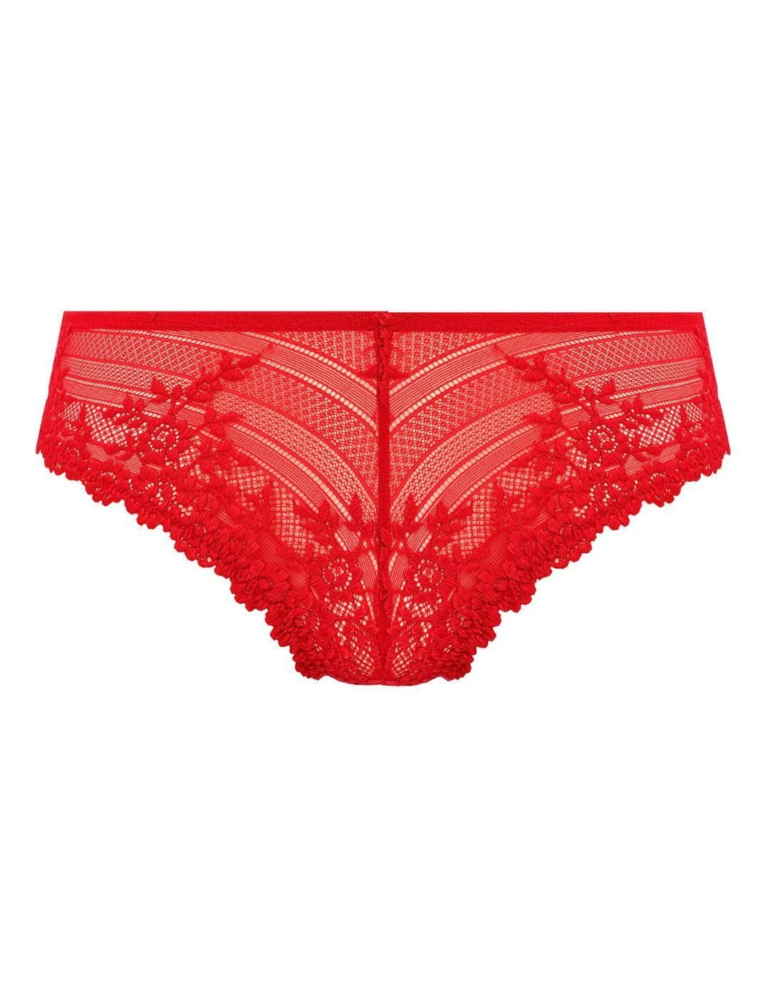 Wacoal Embrace Lace Tanga Brief - Equestrian Red 3 Wacoal Embrace Lace Tanga Brief - Equestrian Red - Image 3