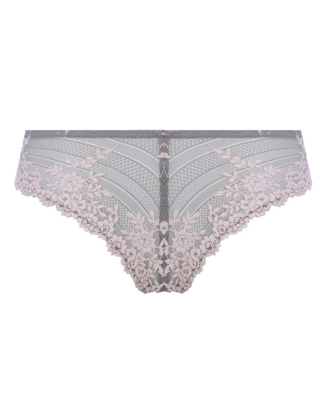 Wacoal Embrace Lace Tanga Brief - Smoke/Crystal Pink 4 Wacoal Embrace Lace Tanga Brief - Smoke/Crystal Pink - Image 4