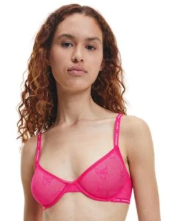 Calvin Klein CK One Demi Plunge Bra - Pink Splendor
