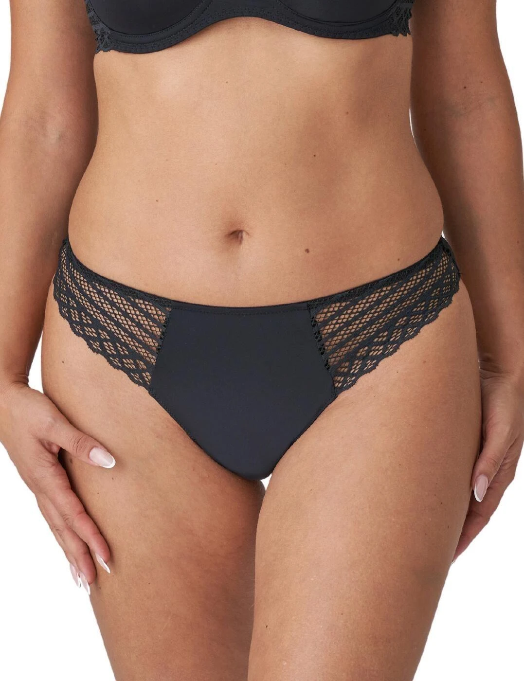 Prima Donna Twist East End Thong - Charcoal 1 Prima Donna Twist East End Thong - Charcoal