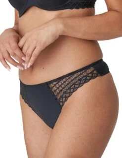 Prima Donna Twist East End Thong - Charcoal 9 Prima Donna Twist East End Thong - Charcoal -Belle Lingerie Store 59346 prima donna twist east end thong charcoal 3