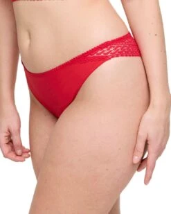 Prima Donna Montara Thong - True Red -Belle Lingerie Store 59361 prima donna montara thong true red 3