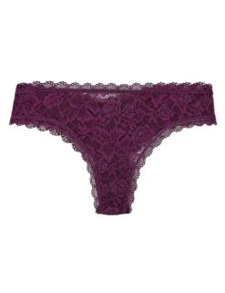Aubade Rosessence Tanga Brief - Berry -Belle Lingerie Store 59563 aubade rosessence tanga brief berry 3