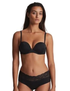 Aubade Sweetessence Moulded Bandeau Bra - Noir -Belle Lingerie Store 59579 aubade sweetessence moulded bandeau bra noir 3