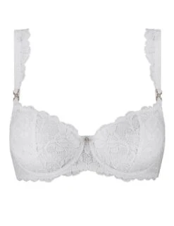Aubade Mon Bijou Half Cup Bra - Blanc -Belle Lingerie Store 59595 aubade mon bijou half cup bra blanc 4