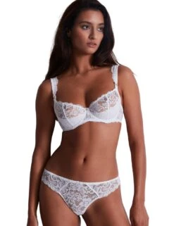 Aubade Mon Bijou Half Cup Bra - Blanc -Belle Lingerie Store 59595 aubade mon bijou half cup bra blanc 8