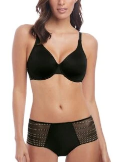 Wacoal Respect Seamless Bra - Black/Champagne -Belle Lingerie Store 59721 wacoal respect seamless bra blackchampagne 4