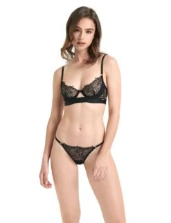 Bluebella Alanna Demi Cup Bra - Black -Belle Lingerie Store 59771 bluebella alanna demi cup bra black 7