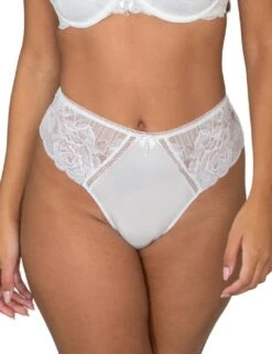 Pour Moi Ooo La La High Waist Brazilian Brief - White