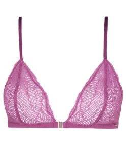 Calvin Klein Geo Lace Triangle Bra - Amethyst -Belle Lingerie Store 59825 calvin klein geo lace triangle bra amethyst 3