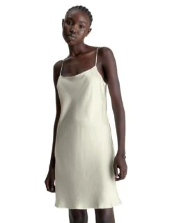 Calvin Klein CK Black Lounge Chemise - Vanilla Ice