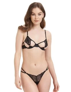 Bluebella Anaya Cut Out Bra - Black -Belle Lingerie Store 59861 bluebella anaya cut out bra black 8