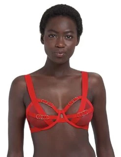 Bluebella Orion Half Cup Bra - Red