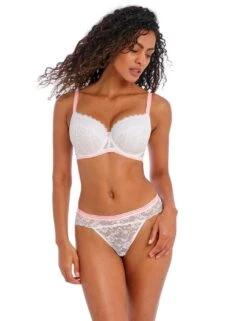 Freya Offbeat Brazilian Brief - White 10 Freya Offbeat Brazilian Brief - White -Belle Lingerie Store 59991 freya offbeat brazilian brief white 5