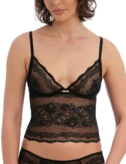 Wacoal Ravissant Underwired Bralette - Black -Belle Lingerie Store 60157 wacoal ravissant underwired bralette black 4