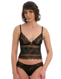 Wacoal Ravissant Underwired Bralette - Black -Belle Lingerie Store 60157 wacoal ravissant underwired bralette black 5