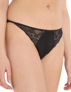 Calvin Klein CK Black Thong - Black -Belle Lingerie Store 60581 calvin klein ck black thong black 2