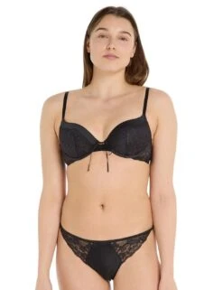 Calvin Klein CK Black Thong - Black -Belle Lingerie Store 60581 calvin klein ck black thong black 7