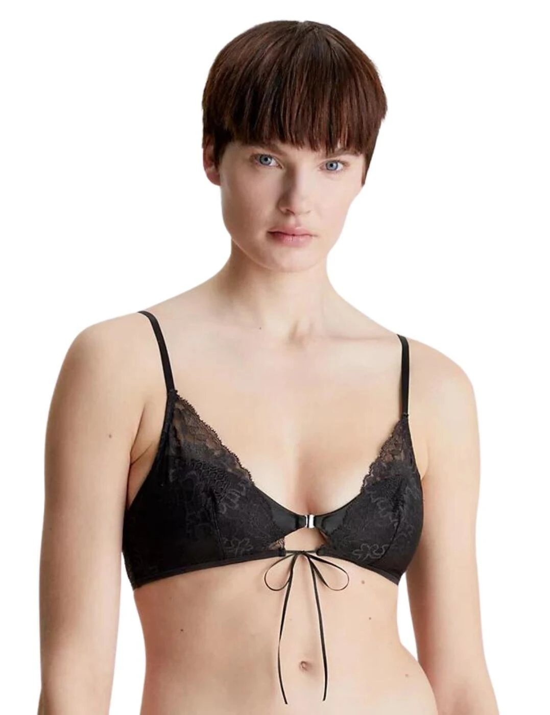 Calvin Klein CK Black Triangle Bra - Black 2 Calvin Klein CK Black Triangle Bra - Black - Image 2