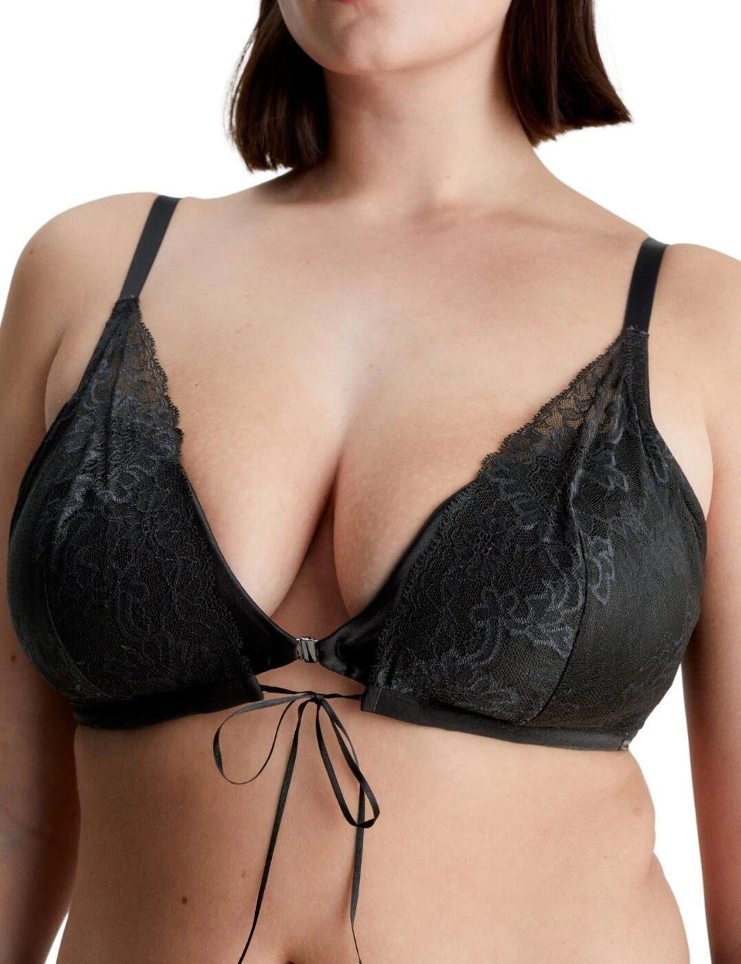 Calvin Klein CK Black Triangle Bra - Black 6 Calvin Klein CK Black Triangle Bra - Black - Image 6