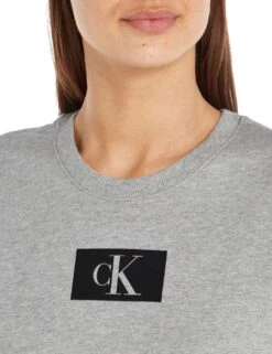 Calvin Klein CK96 Sweatshirt Top - Grey Heather -Belle Lingerie Store 60585 calvin klein ck96 sweatshirt top grey heather 6