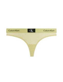 Calvin Klein Lace Thong - Celery Sprig -Belle Lingerie Store 60590 calvin klein lace thong celery sprig 3
