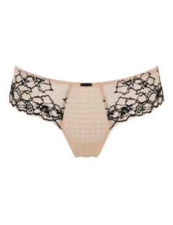 Panache Envy Thong - Sand/Black -Belle Lingerie Store 60724 panache envy thong sandblack 3