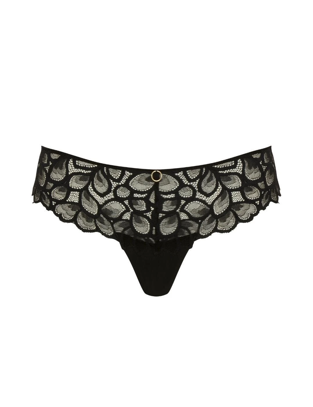Panache Allure Thong - Black/Latte 2 Panache Allure Thong - Black/Latte - Image 2