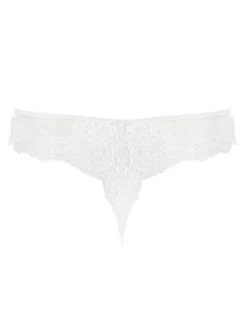 Panache Ana Thong - White -Belle Lingerie Store 60748 panache ana thong white 4