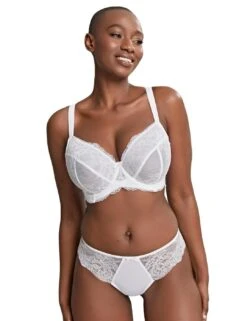 Panache Ana Thong - White -Belle Lingerie Store 60748 panache ana thong white 5