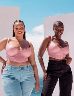 Curvy Kate Storm Scooped Balcony Longline Bra - Dusky Rose -Belle Lingerie Store 60846 curvy kate storm scooped balcony longline bra dusky rose 6