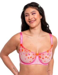 Curvy Kate Strawberry Crush Balcony Bra - Pink Multi