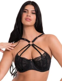 Scantilly By Curvy Kate Centrepiece Half Cup Bra - Black