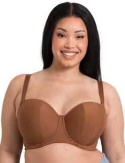 Curvy Kate Luxe-Updated Strapless Bra - Caramel 12 Curvy Kate Luxe-Updated Strapless Bra - Caramel -Belle Lingerie Store 60936 curvy kate luxe updated strapless bra caramel 3
