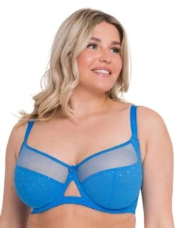 Curvy Kate Victory Polka Balcony Bra - Blue