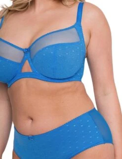 Curvy Kate Victory Polka Balcony Bra - Blue -Belle Lingerie Store 60986 curvy kate victory polka balcony bra blue 4