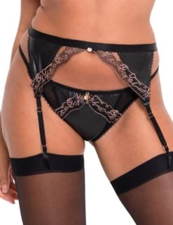Scantilly By Curvy Kate Key To My Heart Bare Faced Brief - Black