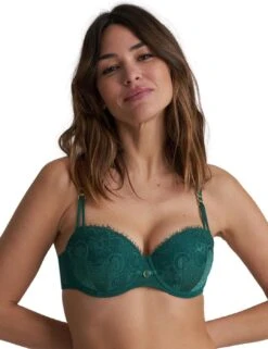 Marie Jo Junoo Padded Balcony Bra - Jasper Green