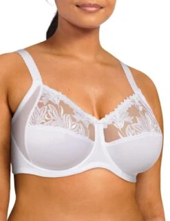 Chantelle Amazone Full Cup Bra - White -Belle Lingerie Store 61203 chantelle amazone full cup bra white 3