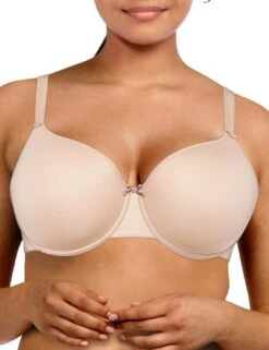 Chantelle Basic Invisible T Shirt Bra - Dusky Pink -Belle Lingerie Store 61207 chantelle basic invisible t shirt bra dusky pink 4